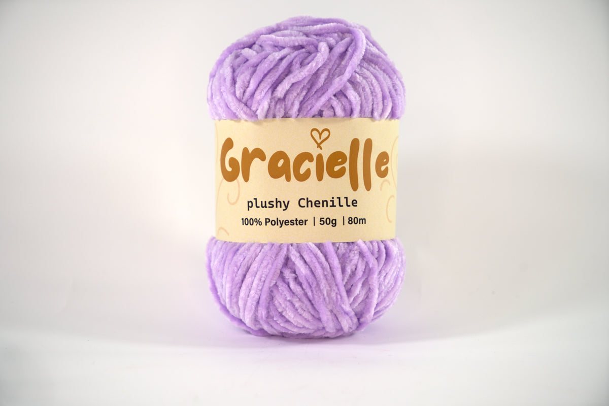 Chenille Velvet Knitting & Crochet Yarn - Aran to Chunky Weight, 50g