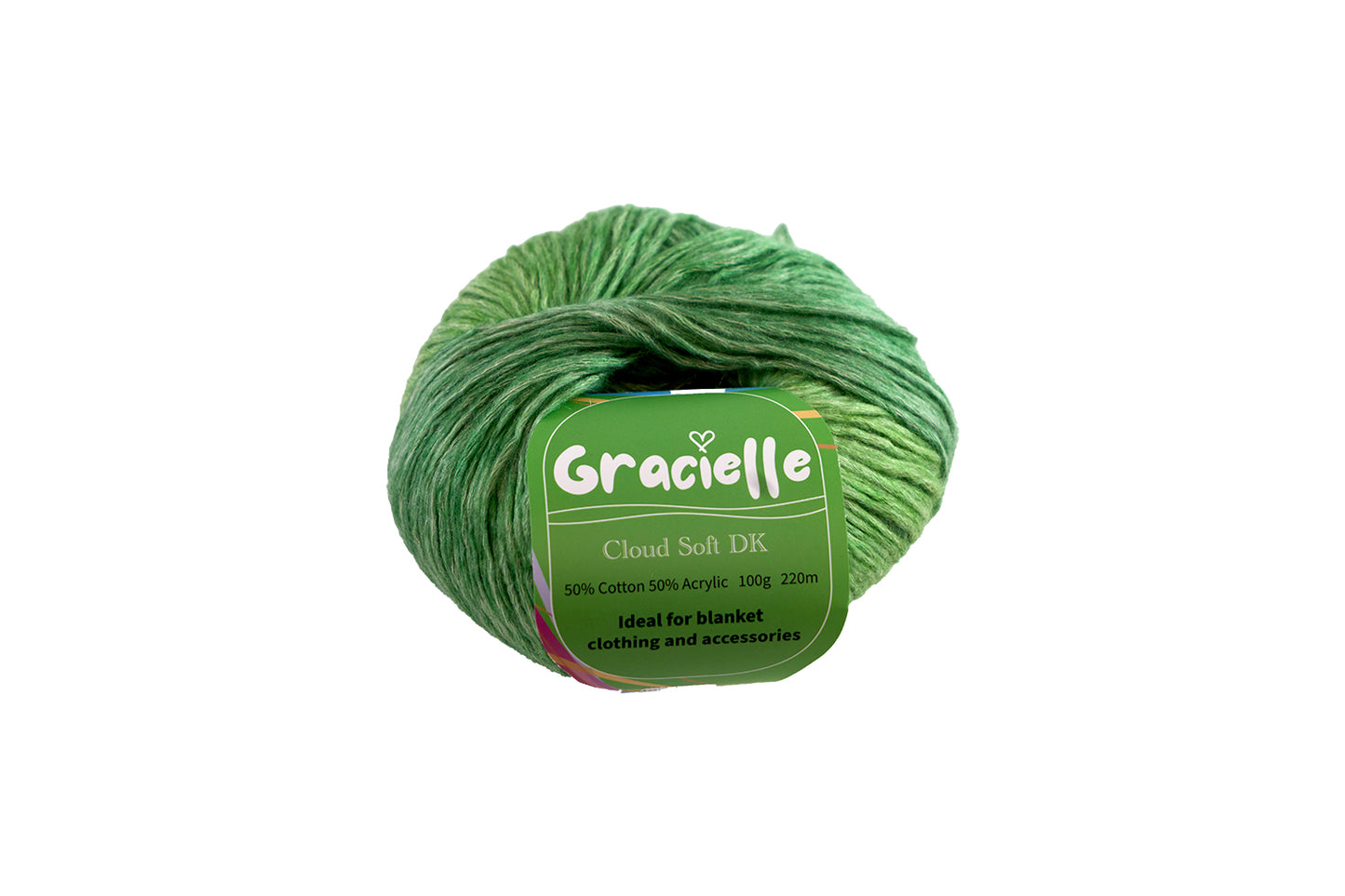 Cloud Soft Gradient Ombre Knitting and Crochet Yarn - DK to Light Worsted, 100g