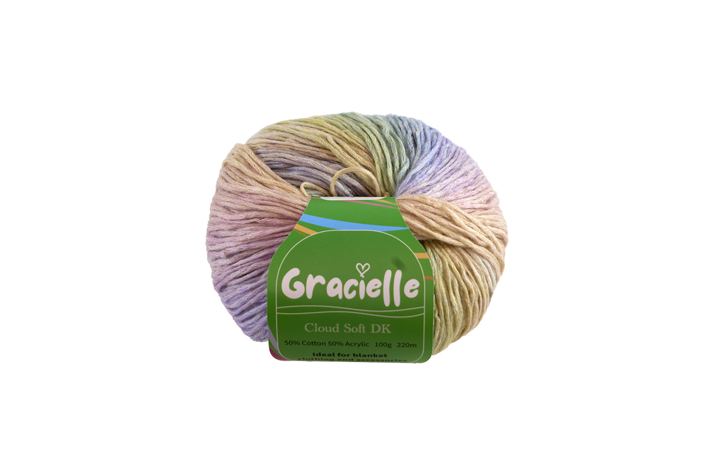 Cloud Soft Gradient Ombre Knitting and Crochet Yarn - DK to Light Worsted, 100g
